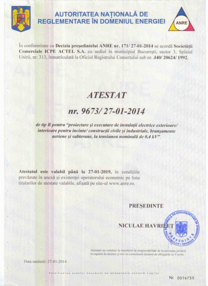 icpe-actel-certificate-Atestat ANRE